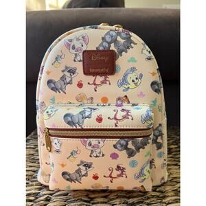 Disney Loungefly Princess Sidekicks Mini Backpack Pascal Meeko